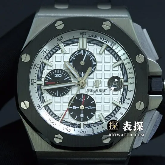 JF factory Audemars PiguetRoyal Oak offshore watch men's giant panda chronograph rubber model pictures and prices lumelive photos