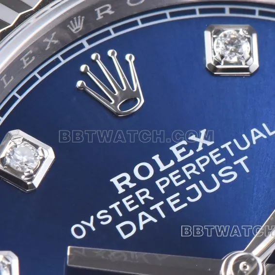 Factory C Rolex log top-tier 1:1high-quality replica36mmblue dial diamond hour markers m126234-0037clasplive photos