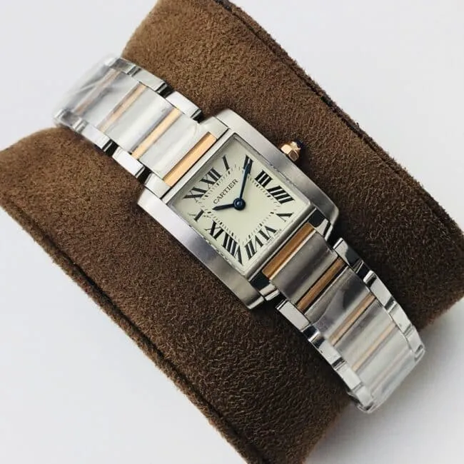 Large factory high-quality replicaCartier French tank ladies quartz watch bottom cover picture