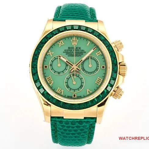 collectible watch DaytonaRolex green fritillary disc diamond bezel116519clasplive photos