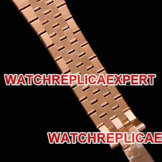 ES factory Rolex land type 1:1top-tier replicarose goldwhite dialdiamond bezel127285front live photo