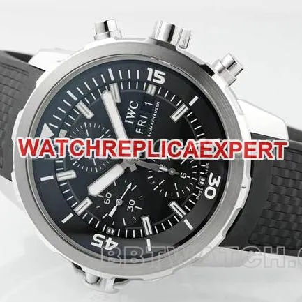 top-tier watch APS factory marine timepiece IWCblack dial7750 mechanical side live photo