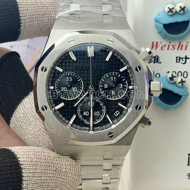 top-tier watch Royal OakBLS factory Audemars Piguetblue dial mechanical 26420braceletlive photos