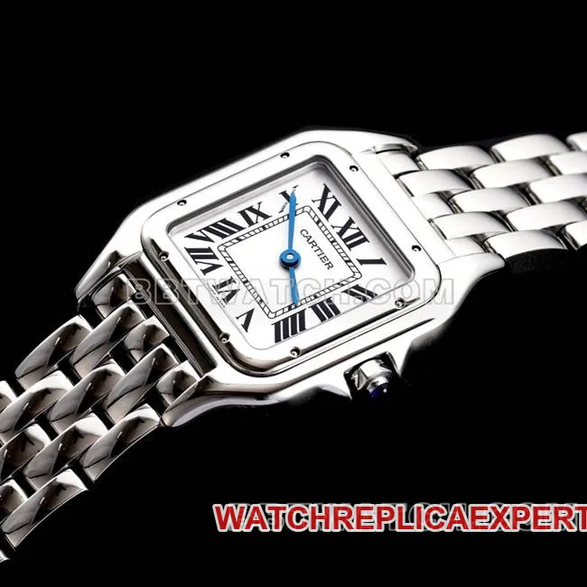 1:1replica watch BBa factory cheetah Cartierwhite dialsteel braceletquartzside live photo