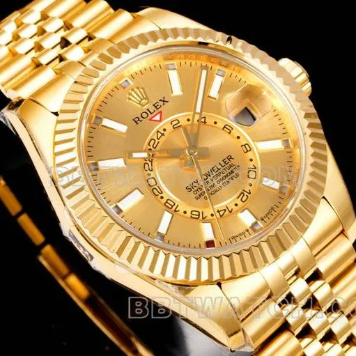 AR+ factory top-tier watch Navigator Rolex gold plate machinery yellow goldfront live photo