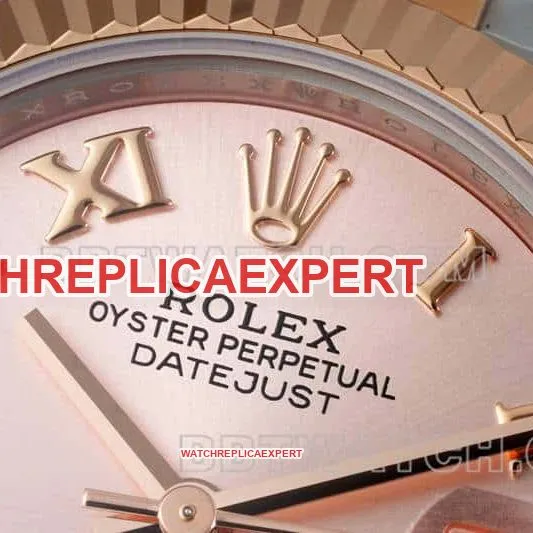 ARF FactoryRolex log top-tier replicarose gold plate 31mm gold three-lattice chain link 278271front live photo