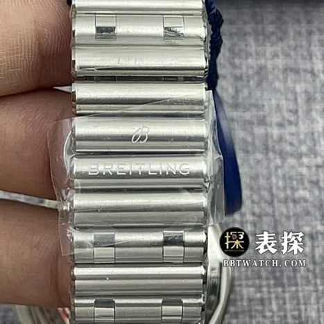 TF factory Breitling mechanical chronograph1:1super watch men's ice blue dialsteel bracelet picture and price side live photo