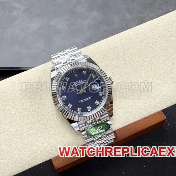 Rolex collectible watch ARF Factory log 41mm blue dial3235 steel bracelet bracelet live photos
