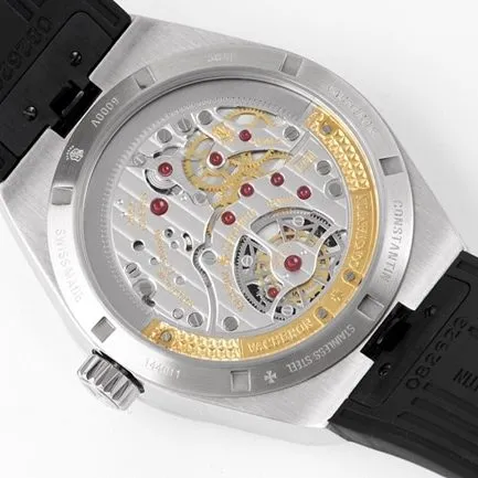 8F factory top-tier watch Vacheron Constantin men's white dialrubber strap tourbillon mechanical watch movement picture