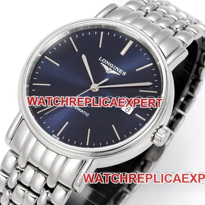 Longines watch XC factory elegant 40mm blue dialL888 mechanical movementsteel bracelet model side live photo