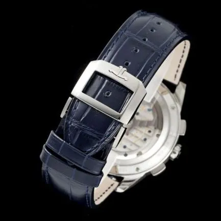 top-tier replicaHKJaeger-LeCoultre Beichen series blue dial world time chronograph men's watch side view