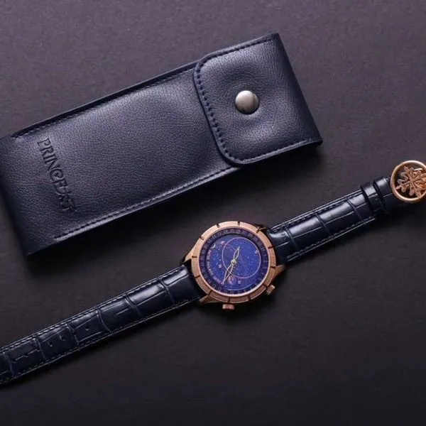 high-quality replicaPatek Philippe watch complex function starry sky series 5106R/5102/6104rose goldblue dialdetail shots