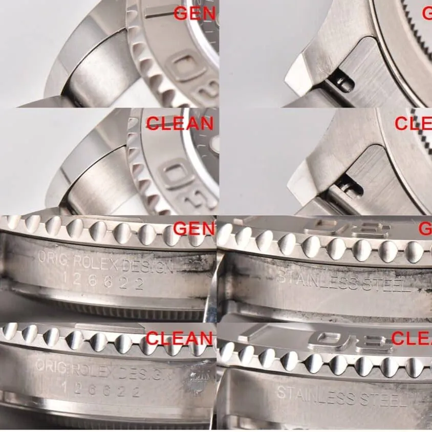 C Factory Yacht-Master 126622 Authentic and Fake Comparison Evaluation Rolextop-tier Table Appearance Comparison Chart