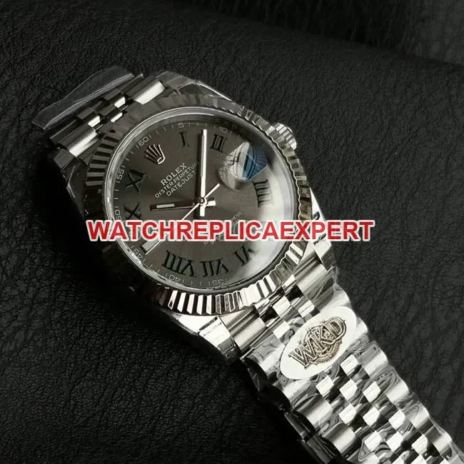 collectible watch WKD factory Datejust Rolex 41mm gray dial 126331 front real shot photo