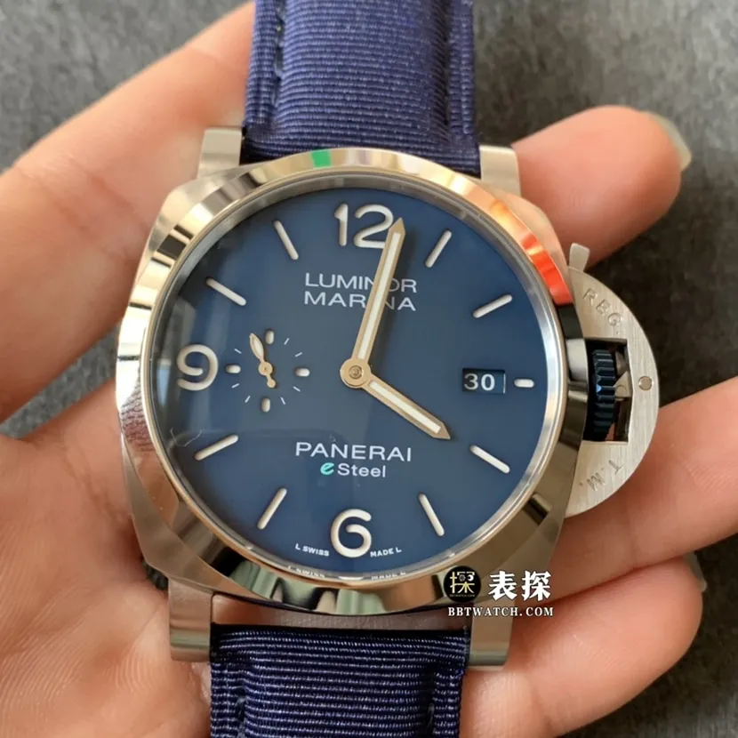 TTF factory Panerai Lumino PAM011571:1top-tier watch men's dark blue dialleather strap model pictures and prices clasplive photos