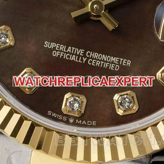 ARF FactoryRolex log top-tier black mother-of-pearl disc 31mm gold three-lattice chain link 278273braceletlive photos