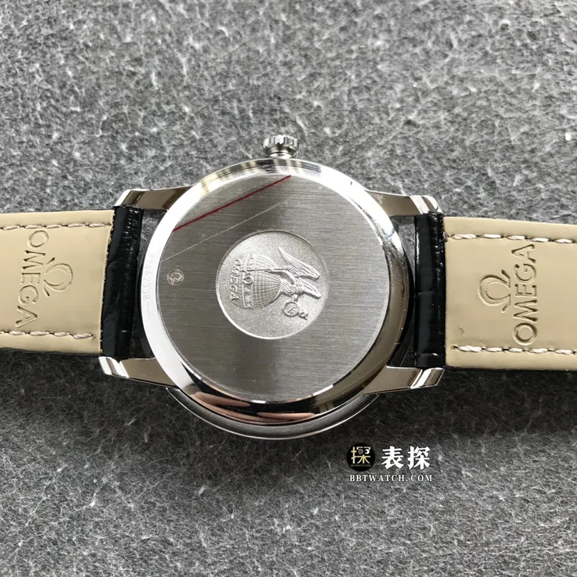 Omega Diefei top-tier high-quality watch men's black dialleather strap model pictures and prices caseback live photo