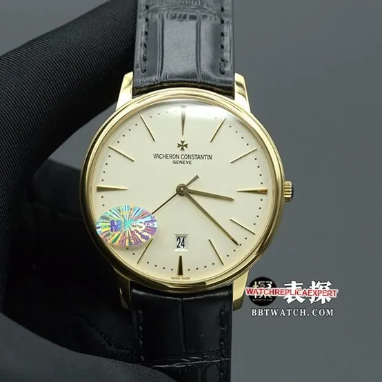 MKS Factorytop-tier replicaVacheron Constantin Heritage Series 85180automatic movementleather strap watch clasplive photos