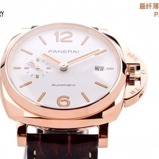Paneraisuper watch Luminor Due small red gold 42MM watch movement picture