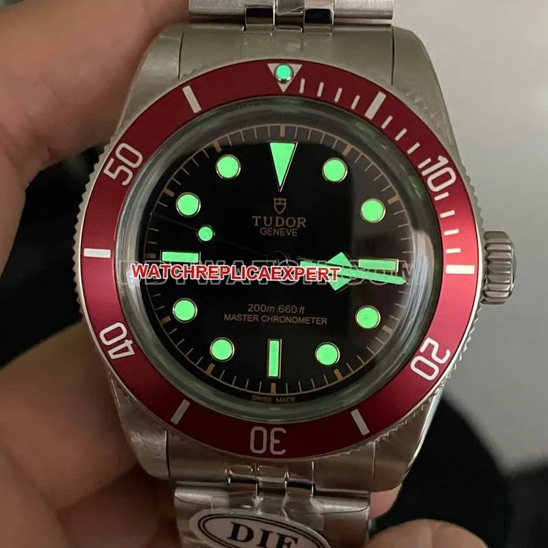 Tudor watch DIF factory Biwan 41mm small red shield mechanical steel bracelet model lumelive photos