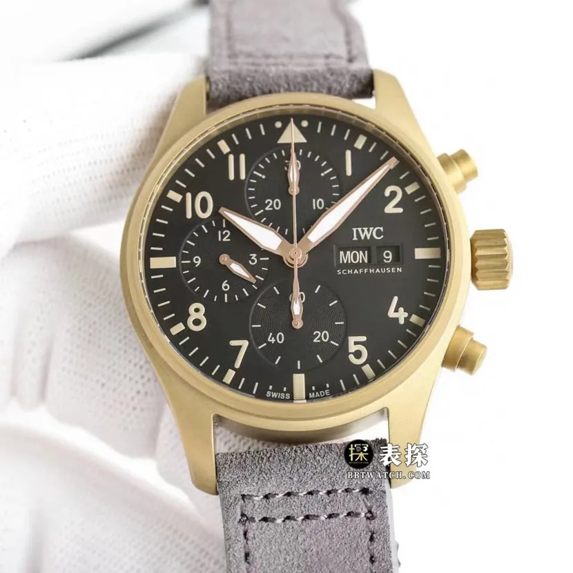 IWCIWC pilot watch IW3879071:1super watch men's black dialleather strap model pictures and prices side live photo