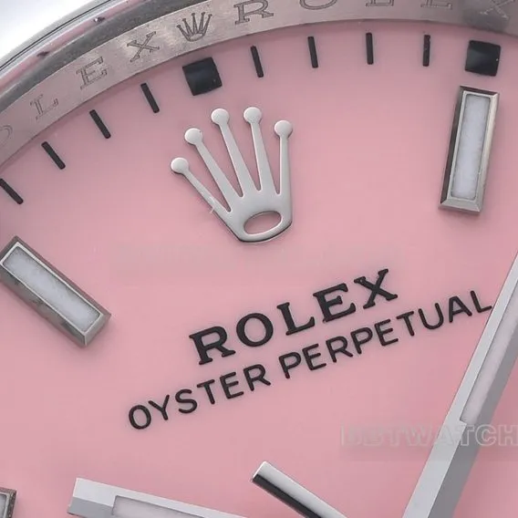 C factory Rolex Oyster Perpetual super A 36mm candy pink disk m126000-0008 front real picture