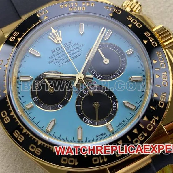 Rolextop-tier watch ARF FactoryDaytonablue dialyellow gold4131 rubber model weight live photos