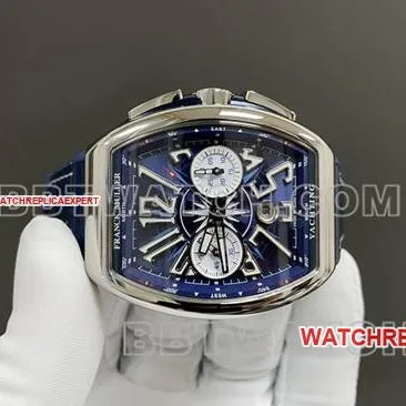 ABF factory collectible watch Frank Muller V45 blue dial leather braceletfront live photo