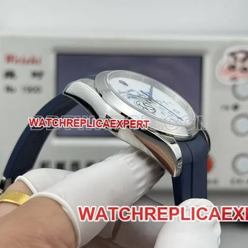 1:1replica watch magnetic type VS FactoryRolexwhite dial rubber type side live photo