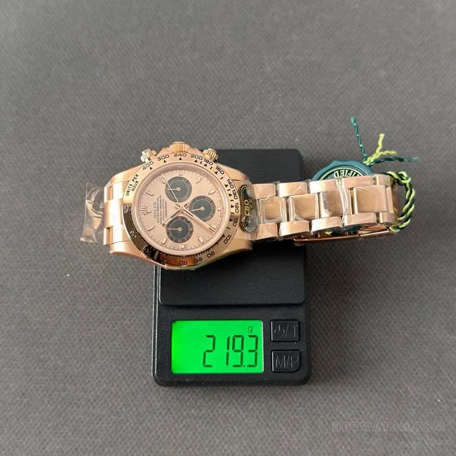 1:1replica watch RolexCBD factory Daytonarose gold case rose gold plate 4130front live photo