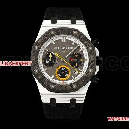 collectible watch Diw factory Royal OakAudemars Piguet brown dial chronograph mechanical braceletlive photos