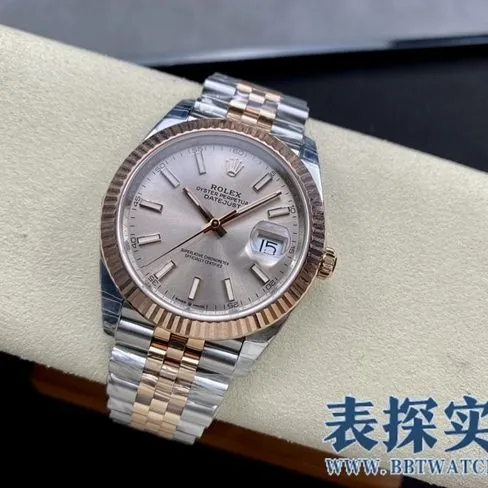 VSRolextop-tier gray plate log 41MM watch_price_picture_how about the quality clasp