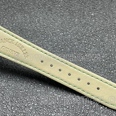 collectible watch frank mill quartz ABF factory black dialdiamond bezel green leather braceletcaseback live photo