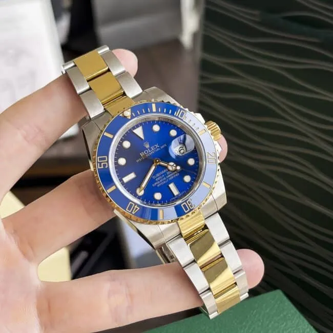 Dachang high-quality Rolex indirect blue dial Submariner series classic men's watch front view