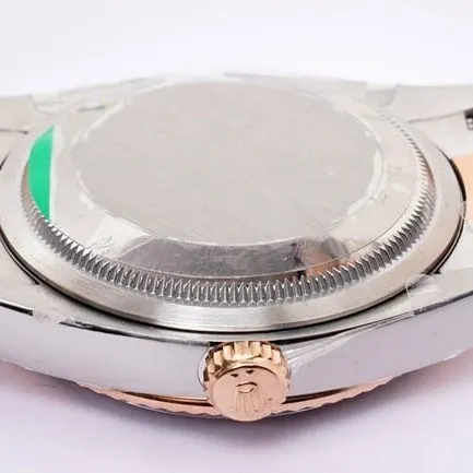 EW Factorytop-tier watch Rolex2021 new men's white dial gold belt Oyster Datejust36 series watch back cover picture