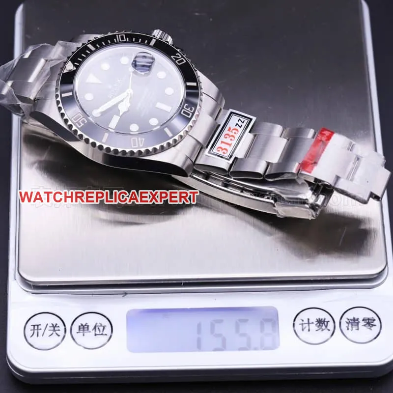 Rolex Black Submariner Watch ZZ Factory vs N Factory V10S Comparison Review Front View