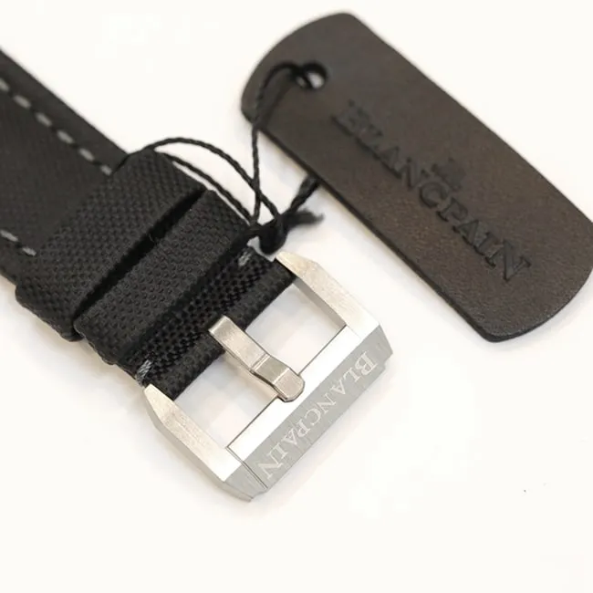 GF Factorytop-tier watch Blancpain men's gray plate nylon strap fifty fathom series watch detail shots