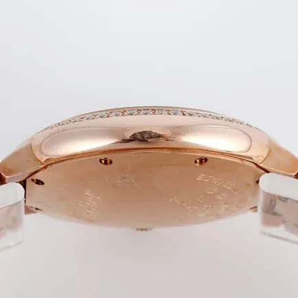 V6 factory Cartiertop-tier watch automatic movementsteel bracelet blue balloon series women's white dial watch side view