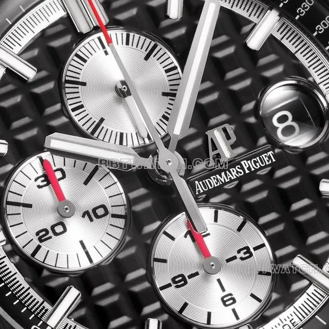 TW factory Audemars PiguetRoyal Oak offshore top-tier dark gray plate rubber model 26400caseback live photo