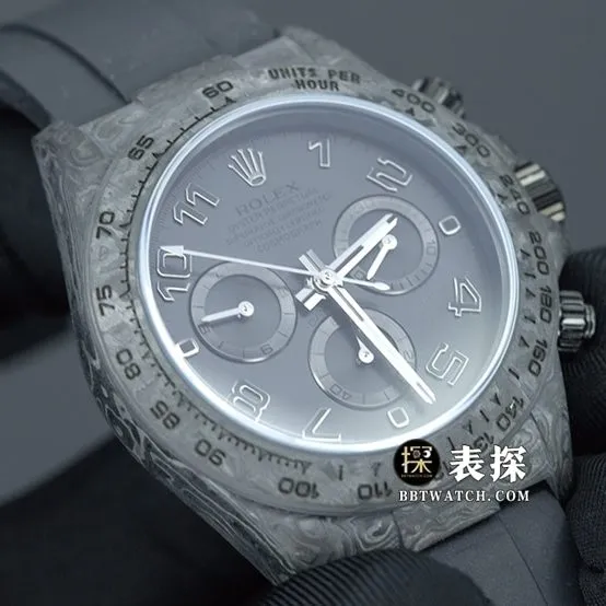 JH Factory Rolex Universe chronograph Daytonatop-tier 1:1super watch men's carbon fiber customized version rubber model pictures and prices wearing live photos