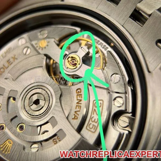 collectible watch ERF factory log Rolexblack dial3235 mechanical front live photo