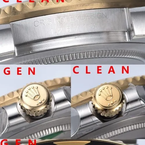 Factory C GMT-Master Authentic and Fake Comparison Evaluation Rolextop-tier Table Dial Comparison Chart