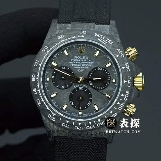 JH factory Rolex universe chronograph Daytona1:1 top-tier watch men's carbon fiber customized version rubber model pictures and prices clasplive photos