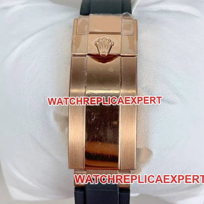 top-tier watch QFDaytonaRolexblack dialrose gold4131 mechanical wear live photos