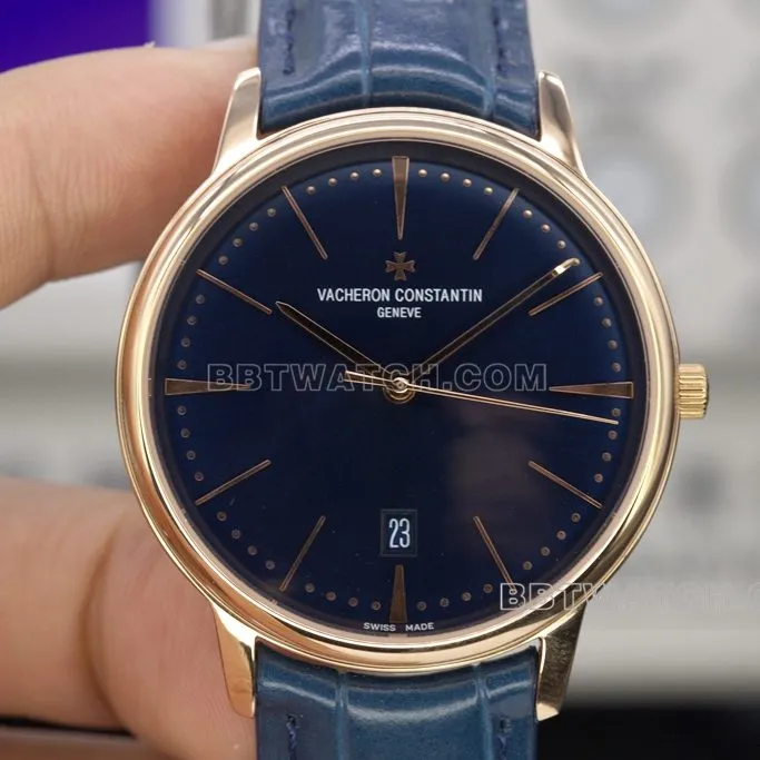 MKS Vacheron Constantin Heritage Top collectible watches open mold rose gold white disk