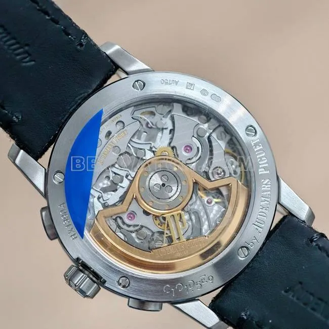 top-tier watch CODE 11.59Audemars PiguetAPS factory smoked blue dial4401 mechanical 26393caseback live photo