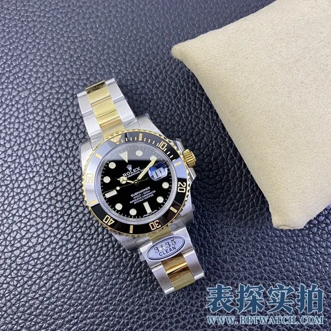 Factory C Rolextop-tiersuper gold Black Submariner men's watch_how much_pictures_how is the workmanship? Front