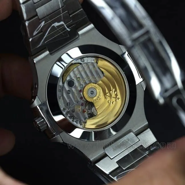 GR factory top-tier replicaPatek PhilippeNautilus sports elegant series 5726/1A-001 men's black dialsteel braceletautomatic movement watch clasp picture