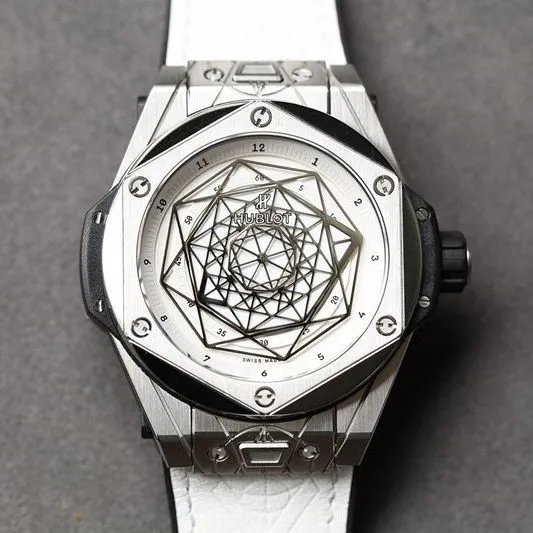 Hublot top high-quality watches BigBang series tattoo men's mechanical white disk watch strap diagram