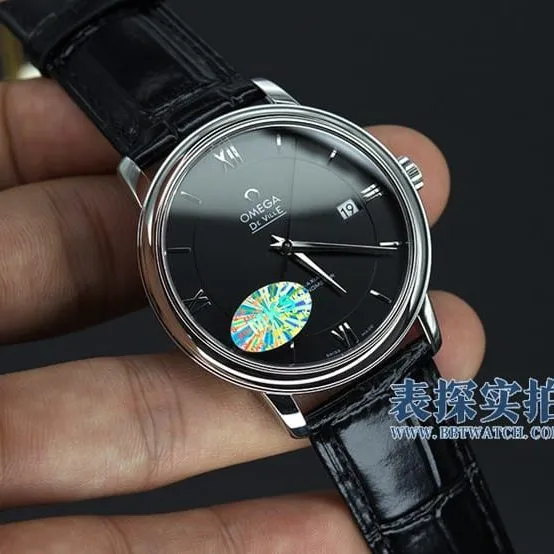 Omegareplica watchmks factory De Ville black dial details